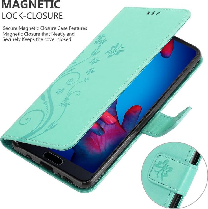 Image du produit Cadorabo Couverture du livre de fleurs (Huawei P20)