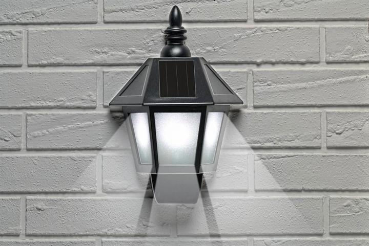Produktbild Grundig Solar-Wandlaterne mit Flammen-Effekt, 2er Set