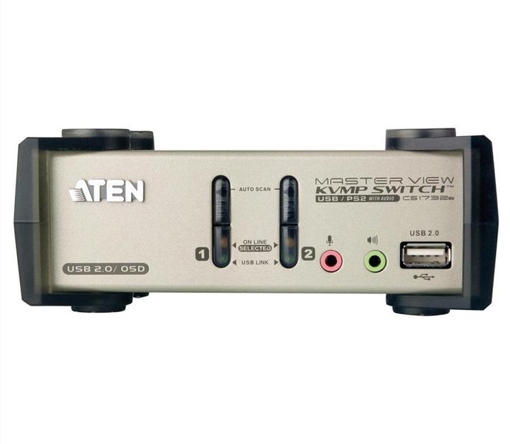Produktbild Aten CS1732B, 2-Port KVM Switch mit USB Hub