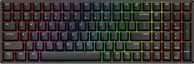 Image du produit Iqunix Clavier de jeu sans fil F97 Dark Side, RGB - Commutateurs MX-Red (DE, Sans fil)