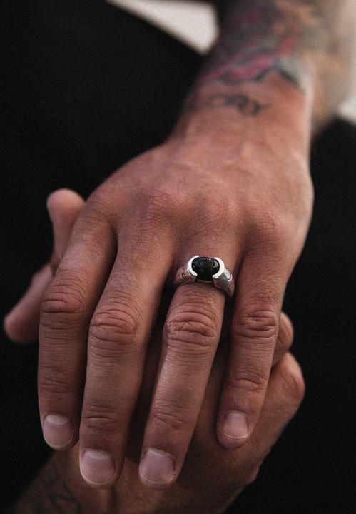 Produktbild Haze & Glory Ring Liberty - Schwarzer Onyx 925 Silber (56, 925 Silber)