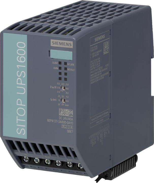 Actual product image Siemens SITOP UPS1600 24V DC/40A (960 VA, 960 W, Online double converter UPS)
