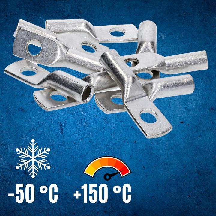 Produktbild Kalitec 10 Stück DR50-6 Press-Kabelschuh 50mm² M6 I Verbinder nach DIN 46235 I Made in Germany