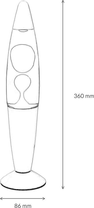 Actual product image Licht-Erlebnisse Lava lamp Timmy (G9)