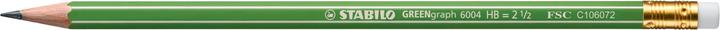 Produktbild STABILO GREENgraph Bleistift mit Radiergummi HB (2.20 mm, HB, 1 x)