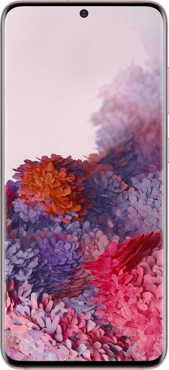 Produktbild Samsung Galaxy S20 (128 GB, Cloud Pink, 6.20", Hybrid Dual SIM + eSIM, 64 Mpx, 4G)