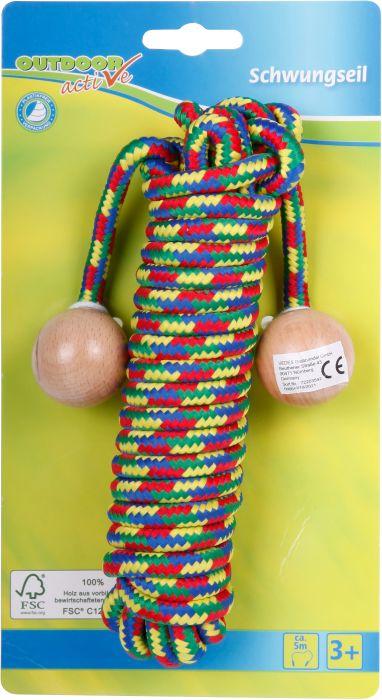 Produktbild Outdoor Active OA Schwungseil mit Holzkugeln, L?nge 5m (500 cm)