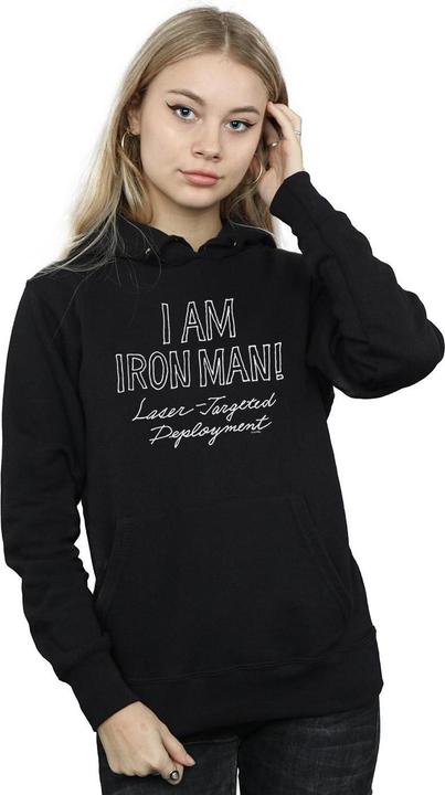 Actual product image Womens/Ladies I Am Iron Man Hoodie (M)