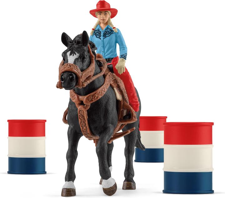 Immagine prodotto Schleich Barrel Racing con Cowgirl