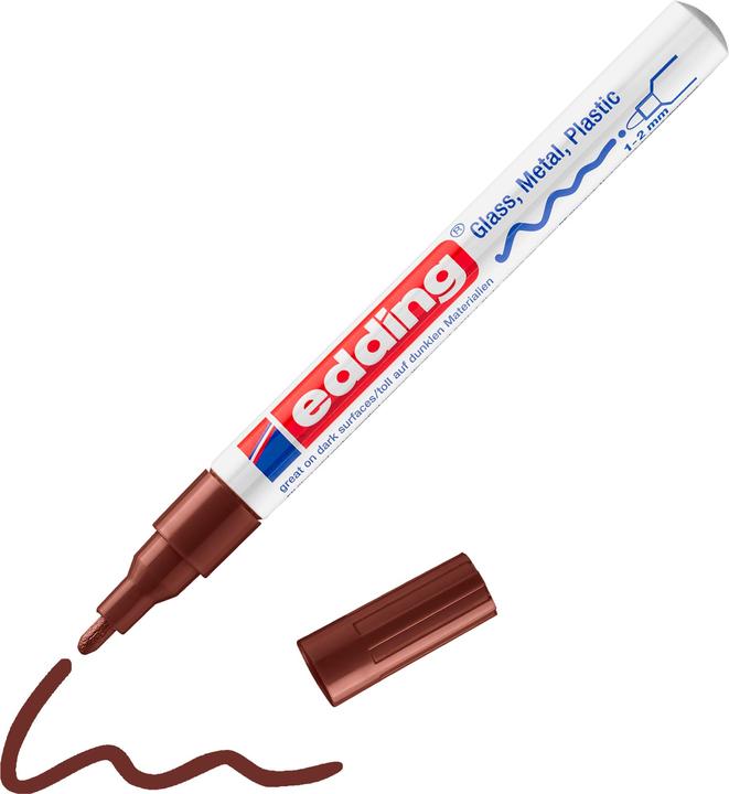 Actual product image Edding Paint marker 751 CREA Brown (Brown, 2 mm, 1 x)