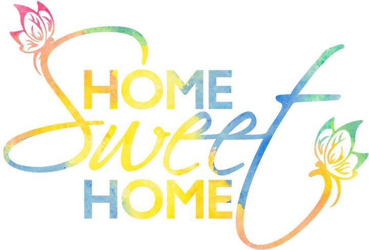 Produktbild Trenddeko Aquarell Home sweet Home (80 x 54 cm)