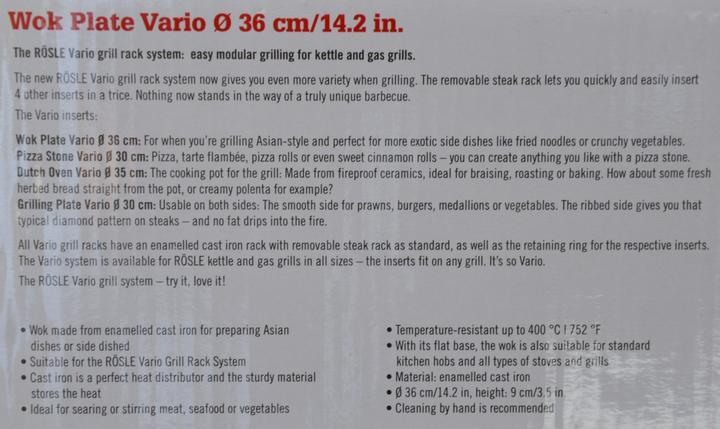 Produktbild Rösle Wok Vairo Gusseisen ø 36 cm