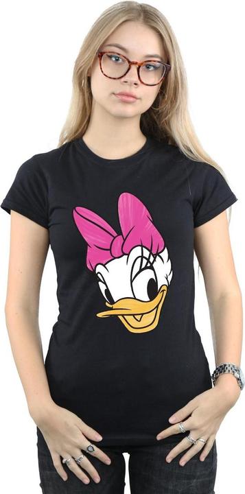 Actual product image Disney Womens/Ladies Daisy Duck Head Painted Cotton T-Shirt (M)