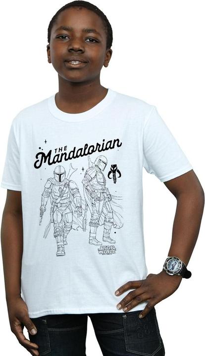 Image du produit Star Wars - T-shirt THE MANDALORIAN HUNTER PROFILE - Garçon (152, 158)