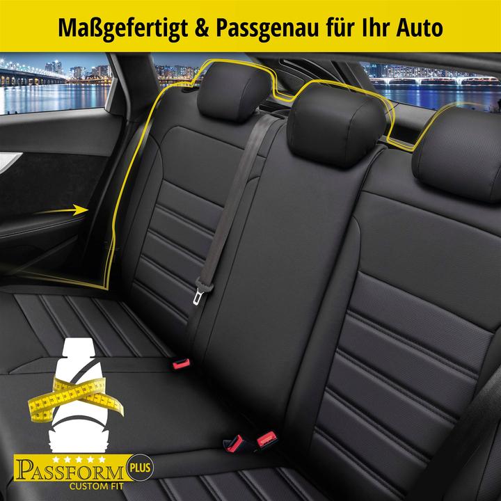 Actual product image Walser Seat cover for Skoda YETI (5L) 05/2009-12/2017, 1 rear seat cover