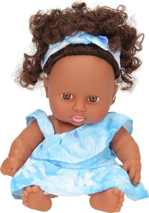 Actual product image Baby doll curls with dress, 22cm
