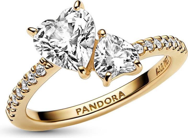 Actual product image Pandora Double heart (52, 585/14 K Gold)