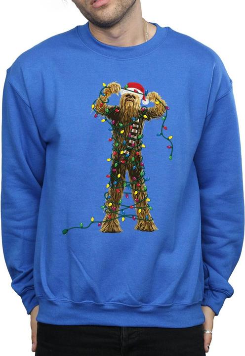 Immagine prodotto Star Wars Chewbacca Christmas Lights Felpa Uomo (XL)