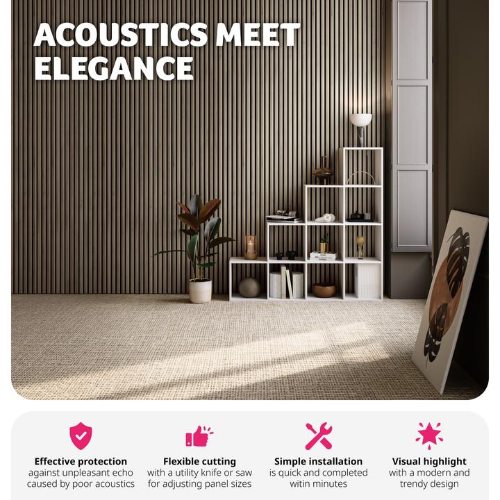 Produktbild tectake 2er Set Akustikpaneele Sonic Wall (2 Stk.)