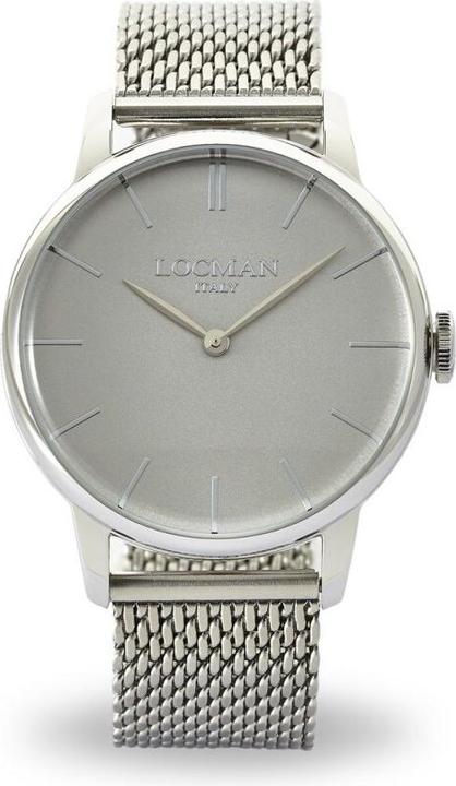 Actual product image Locman Italy Men's Watch 1960 silver Ref. 0251 (Analogue wristwatch, 41 mm)