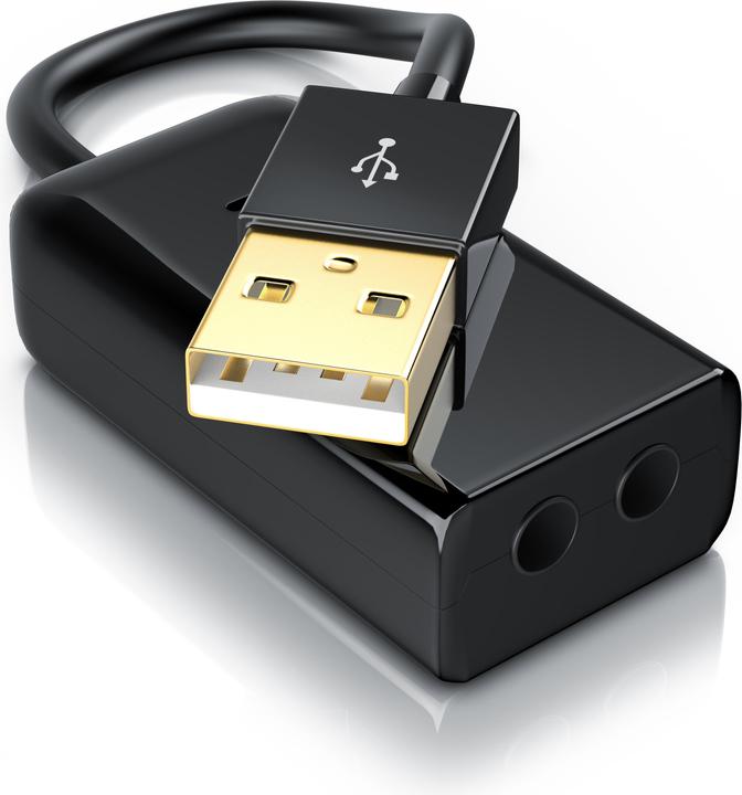 Actual product image Aplic Sound card Virtual 7.1 Surround, USB mini external, Dynamic 3D Surround, 3.5mm input, 3.5mm output (USB 2.0)