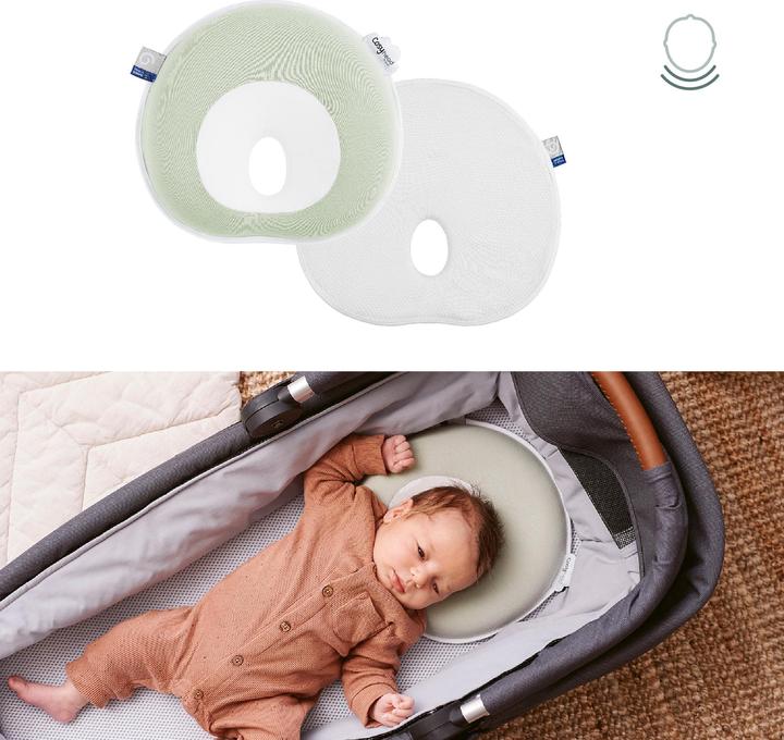 Image du produit Babymoov Baby-Kopfkissen Cosyhead Sage Green (24 x 22,5 x 4 cm)