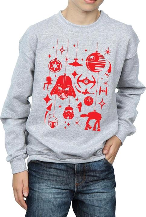 Immagine prodotto Star Wars Christmas Decorations Felpa Ragazzi (140, 146)
