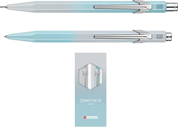 Immagine prodotto Caran d'Ache 849 Set Blue Lagoon Sonderedition (Blu polare, Grigio gelo, 2 x)