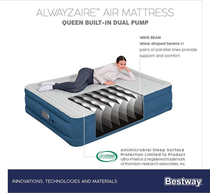 Actual product image Bestway AlwayzAire (152 x 203 cm)