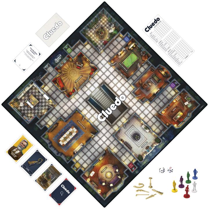 Produktbild Hasbro Gaming Cluedo Brettspiel, neu gestaltetes Cluedo für 2–6 Spieler, Detektivspiel, Familienspiel für Kinder u (Italienisch)