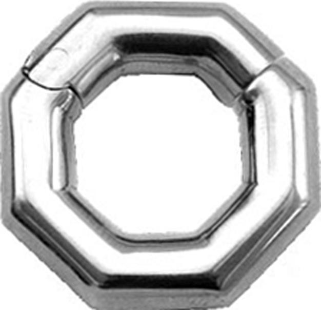 Chaotic Trading Ohrgewicht klappbar silber Hexagon (Messing)
