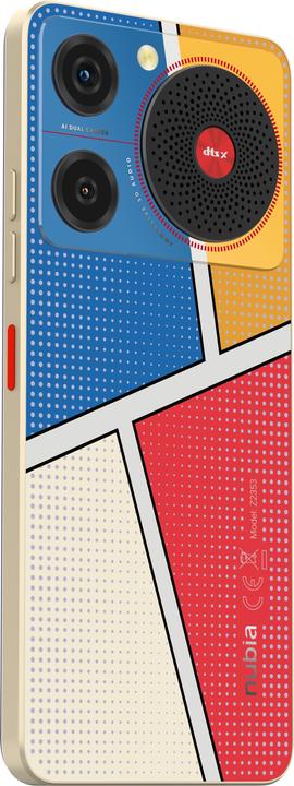 Produktbild Nubia Mobile Phone Music / 4GB / 128GB / (128 GB, Pop Art, 6.60", Dual SIM, 50 Mpx, 4G)