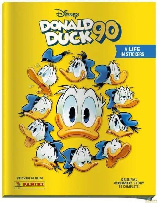 Actual product image Panini Donald Duck 90 Sticker & Trading Card Collection Album *German Version*