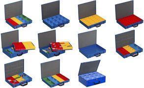 Actual product image Allit Metal small parts box EuroPlus Pro M 34L-14, blue, made of powder-coated sheet steel, synthetic
