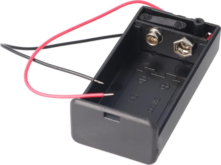 Actual product image Goobay 1x 9V block battery holder