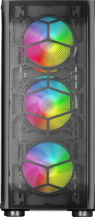 Immagine prodotto Mars Gaming Boitier Moyen Tour E-Atx Mc-Kx RGB Avec Panneau Vitré (Noir) (ATX, mATX, Mini-ITX)