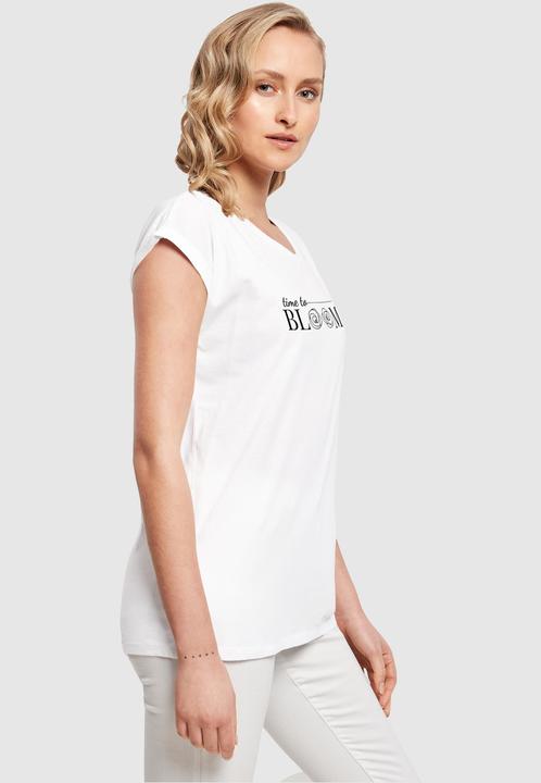 Produktbild Merchcode Ladies Time to bloom - Extended Shoulder Tee - 118693 (XL)