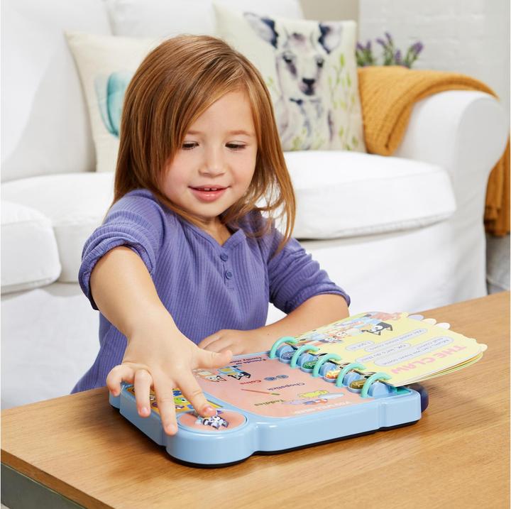 Actual product image VTech Bluey educational game book (German)