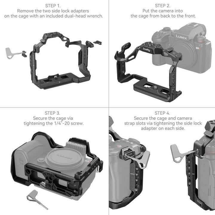 Immagine prodotto SmallRig 4023 Gabbia Black Mamba per Panasonic LUMIX S5 II (novità) (Gabbietta)