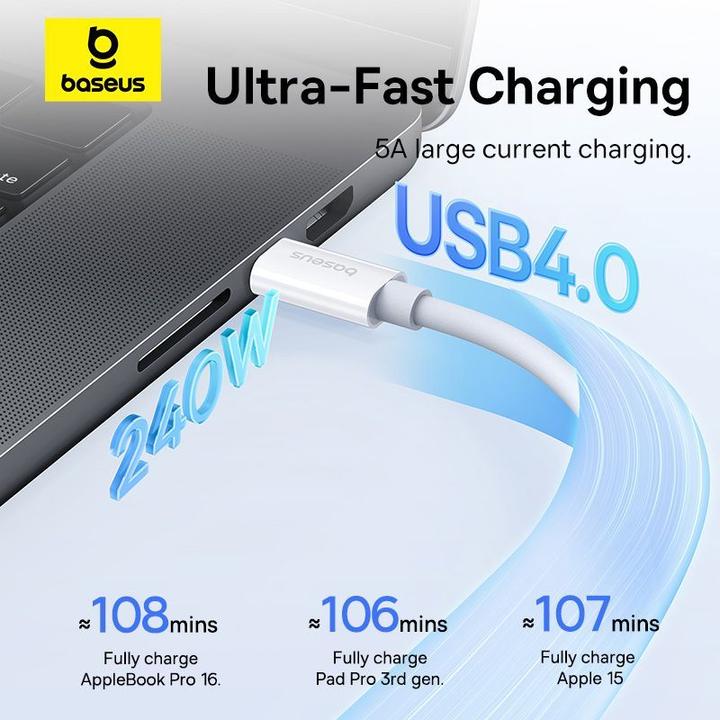 Produktbild Baseus USB C – USB C (1 m, USB 4.0)