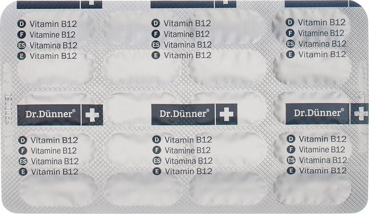 Valori nutrizionali e ingredienti Dr. Dünner Vitamina B12 (40 Pezzo/i, Pillole, 35 g)