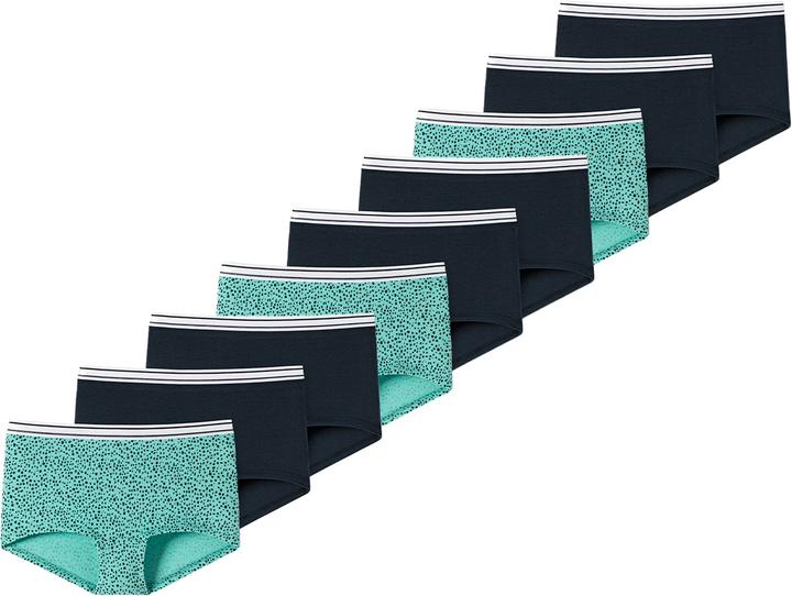 Immagine prodotto Schiesser 9 confezioni di pantaloncini in cotone organico 95/5 per ragazze adolescenti (152, confezione da 9)