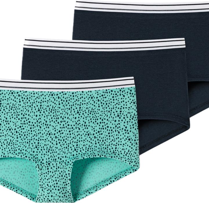 Immagine prodotto Schiesser 9 confezioni di pantaloncini in cotone organico 95/5 per ragazze adolescenti (152, confezione da 9)