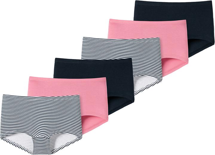 Immagine prodotto Schiesser Confezione da 6 pantaloncini in cotone biologico 95/5 per ragazze adolescenti (164, confezione da 6)