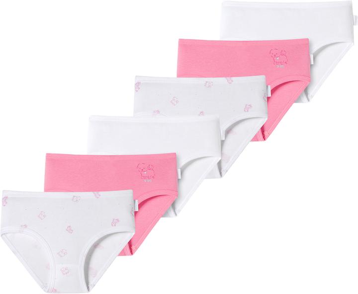 Produktbild Schiesser 6er Pack Kids Girls Feinripp Organic Cotton Slips / Unterhosen (140, 6er Pack)