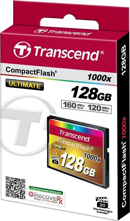 Immagine prodotto Transcend Scheda CompactFlash Premium (128 GB, CF)