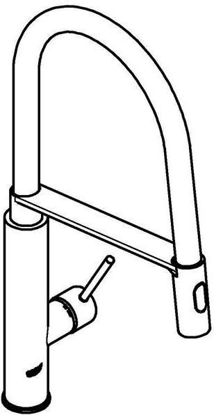 Immagine prodotto Grohe Miscelatore da cucina con bocca flessibile Concetto cromo lucido 31491000