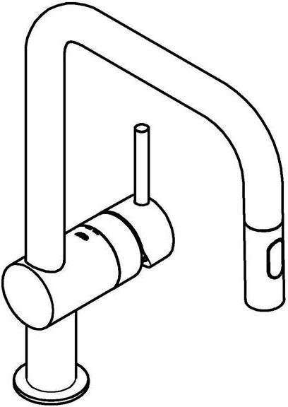 Image du produit Grohe Küchenarmatur mit Handbrause Minta supersteel matt 32322