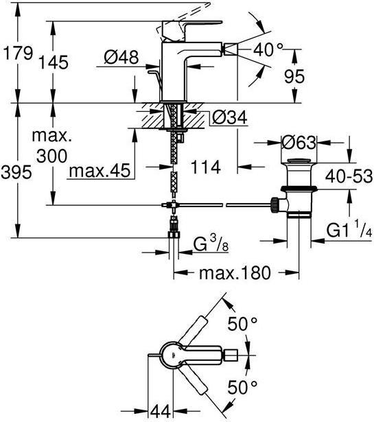 Immagine prodotto Grohe Miscelatore per bidet Lineare 33848001 cromo