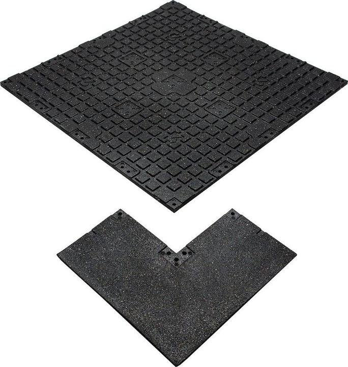 Actual product image Stockz Corner border for rubber flooring "Connect Tiles Corner" 50x50cm (2 cm)